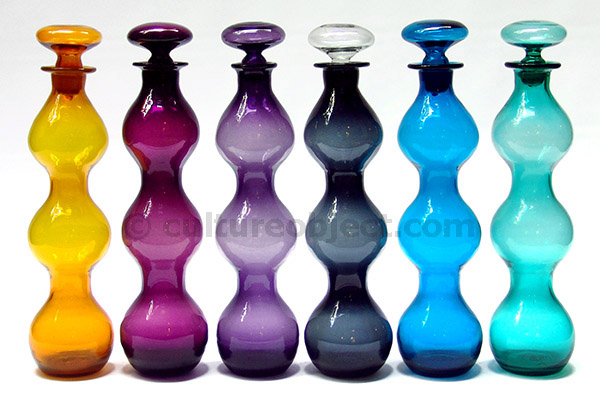 Big Color Architectural Gurgle Decanters